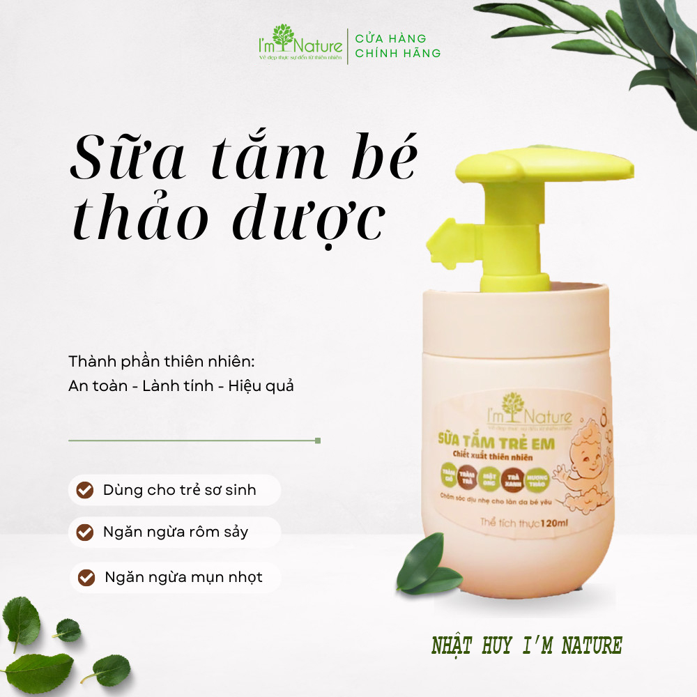 Sửa tắm trẻ em I’M NATURE 120ml