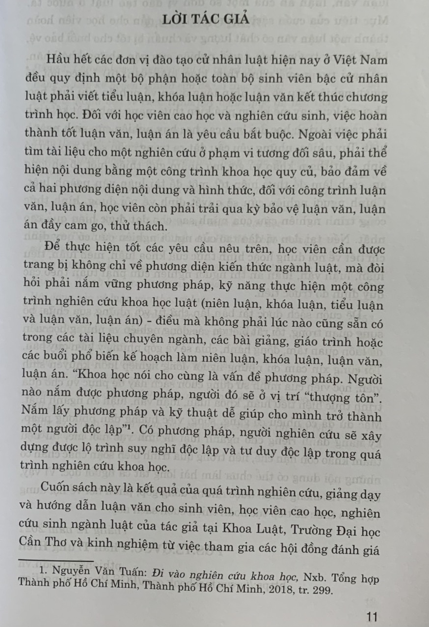 Để Hoàn Thành Tốt Luận Văn Ngành Luật (tái bản lần thứ tư, có sửa chữa, bổ sung)