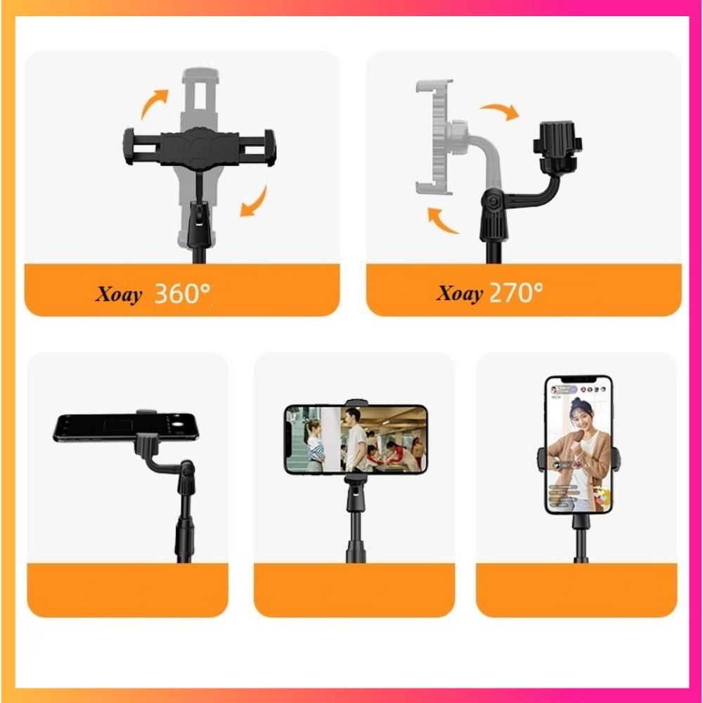 Giá đỡ điện thoại di động để bàn livestream trực tiếp xoay 360 độ có điều chỉnh độ phù hợp,giá đỡ đa chức năng- GD01