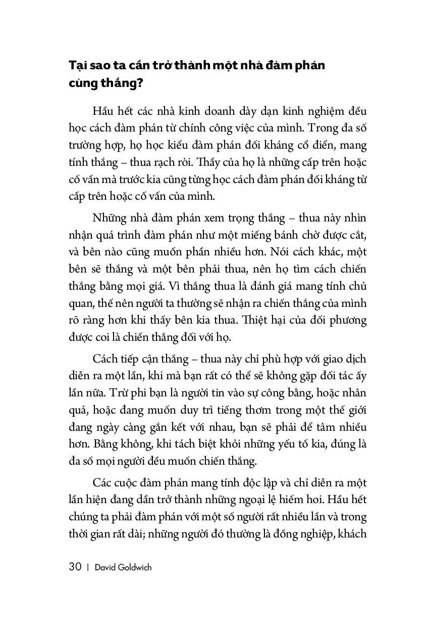 Đàm Phán Bậc Thầy Cả Hai Cùng Thắng - Tái Bản 2019