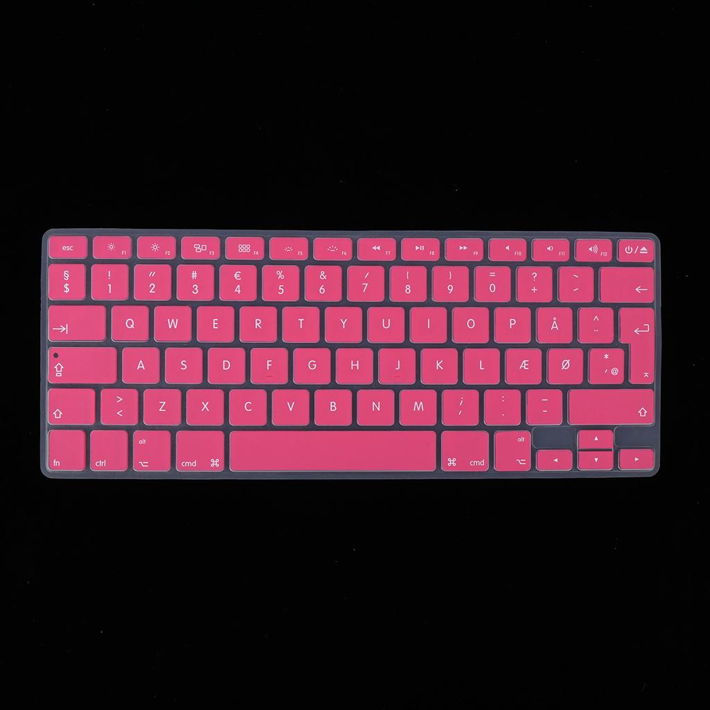 Thin Silicone Keyboard Protector Cover Skin Danish Phonetic for 13.3 inch 15pro Macbook, Soft Touch and Easy to Clean