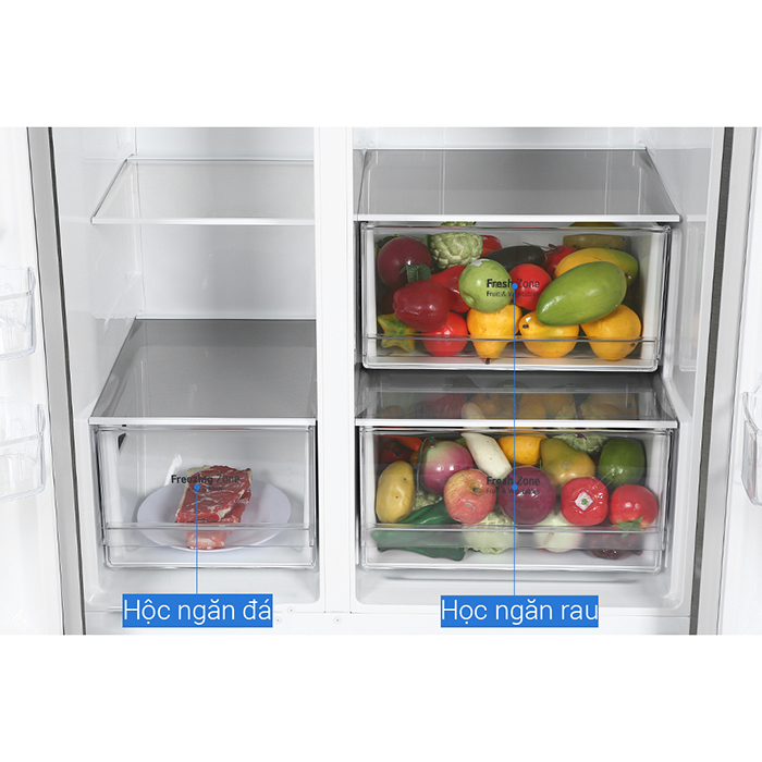 Tủ lạnh LG Inverter 649 Lít GR-B257JDS - Chỉ giao Hà Nội
