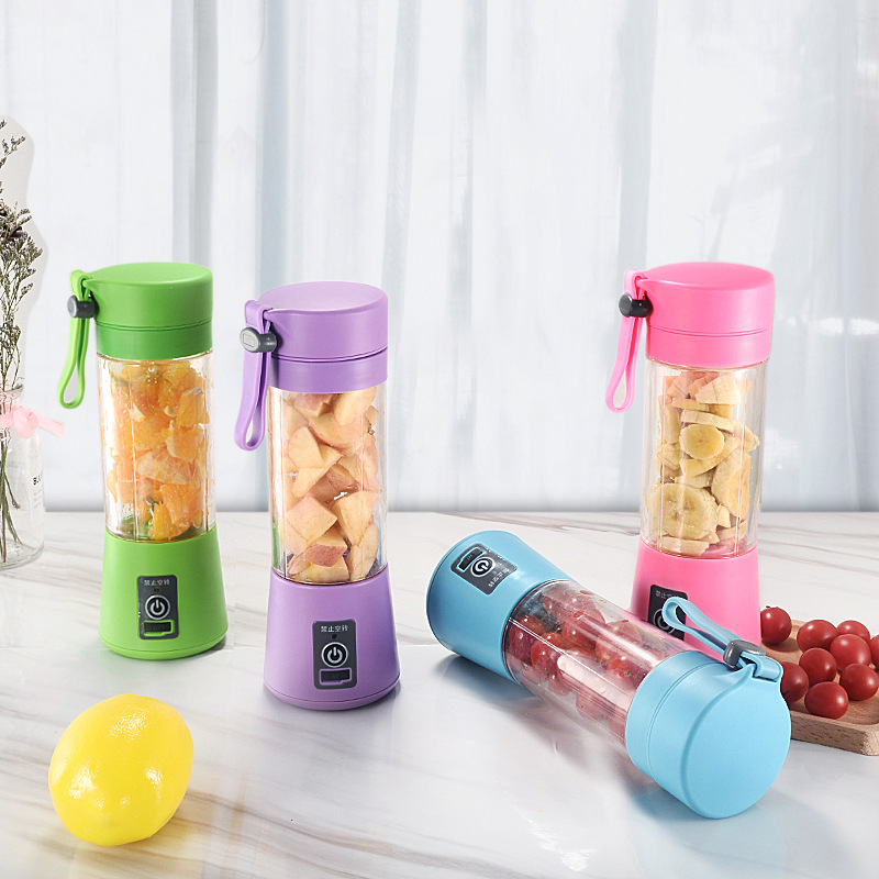 Máy Xay Sinh Tố Cầm Tay Mini - Máy Xay Hoa Quả 6 Lưỡi 2in1 Tiện Dụng
