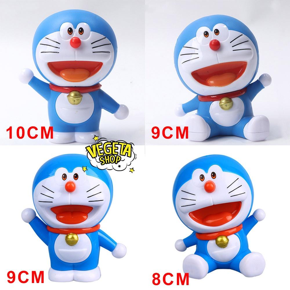 Mô hình Doraemon - Mô hình 6 tư thế Doremon cầm bánh ngồi đứng vẫy tay nằm ngủ bằng nhựa - Cao 8~10cm