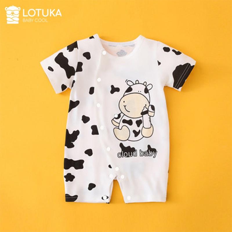 Bộ Body cộc tay, Bodysuit cho bé trai bé gái chất cotton họa tiết dễ thương từ 3-12kg