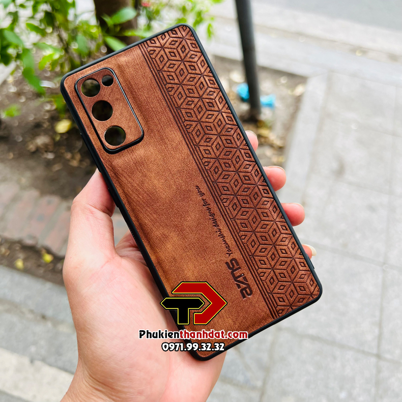 Ốp lưng da cho SamSung Galaxy S20 FE chính hãng AZNS viền mềm, chống sốc, chống bám vân tay, nâng tầm đẳng cấp - Hàng chính hãng