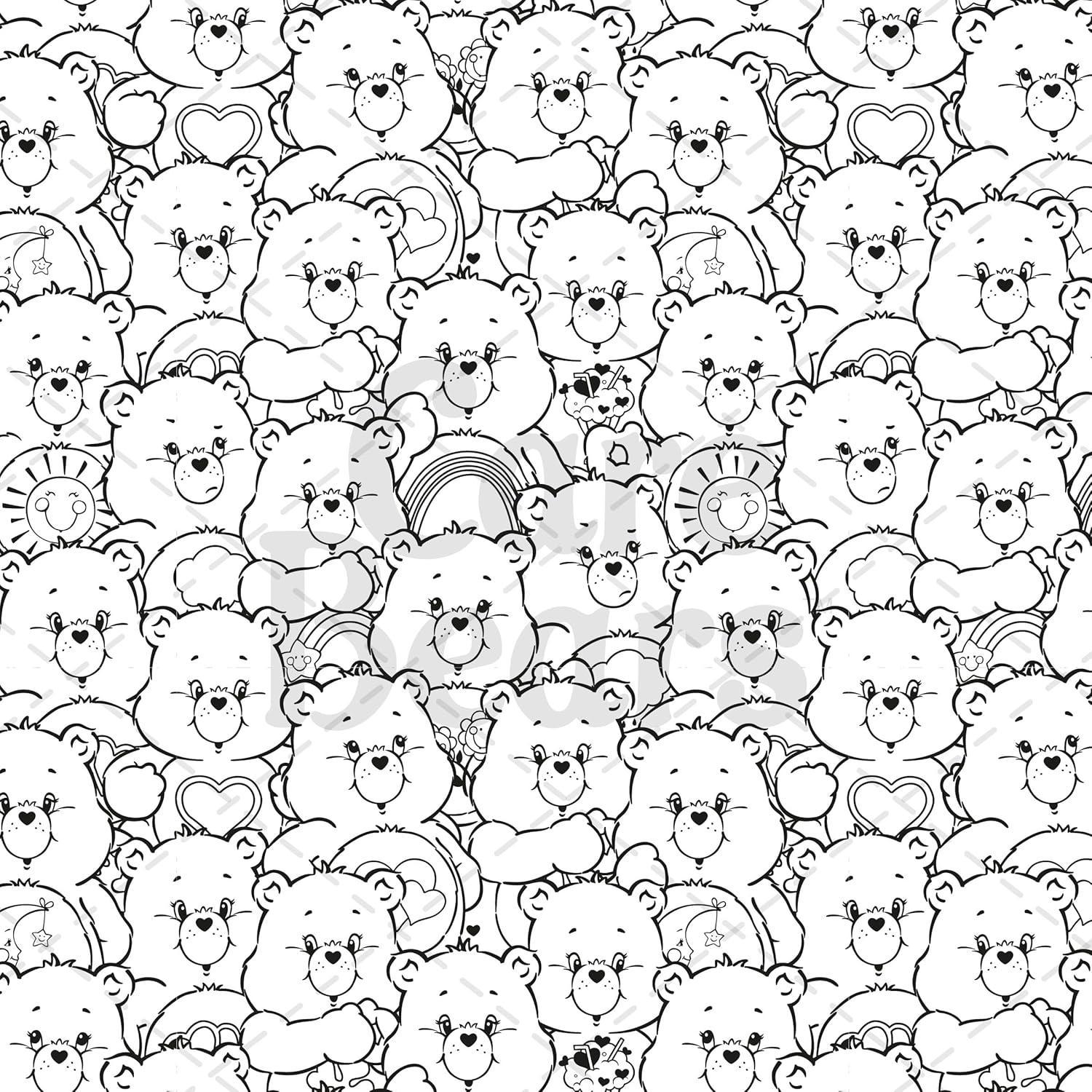 Sách ngoại văn: Care Bears - The Official Colouring Book