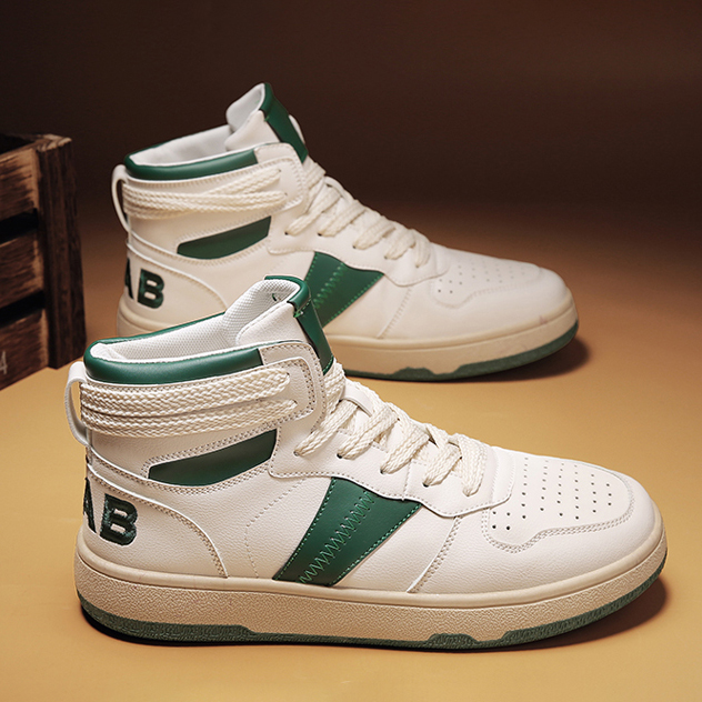 Giày Thể Thao Nam GEMI- Giày Sneaker Màu Xanh Lam - Xanh Lá Mẫu Mới 2022, Phong Cách Thời Trang Trẻ Trung, Cổ Cao - G5518
