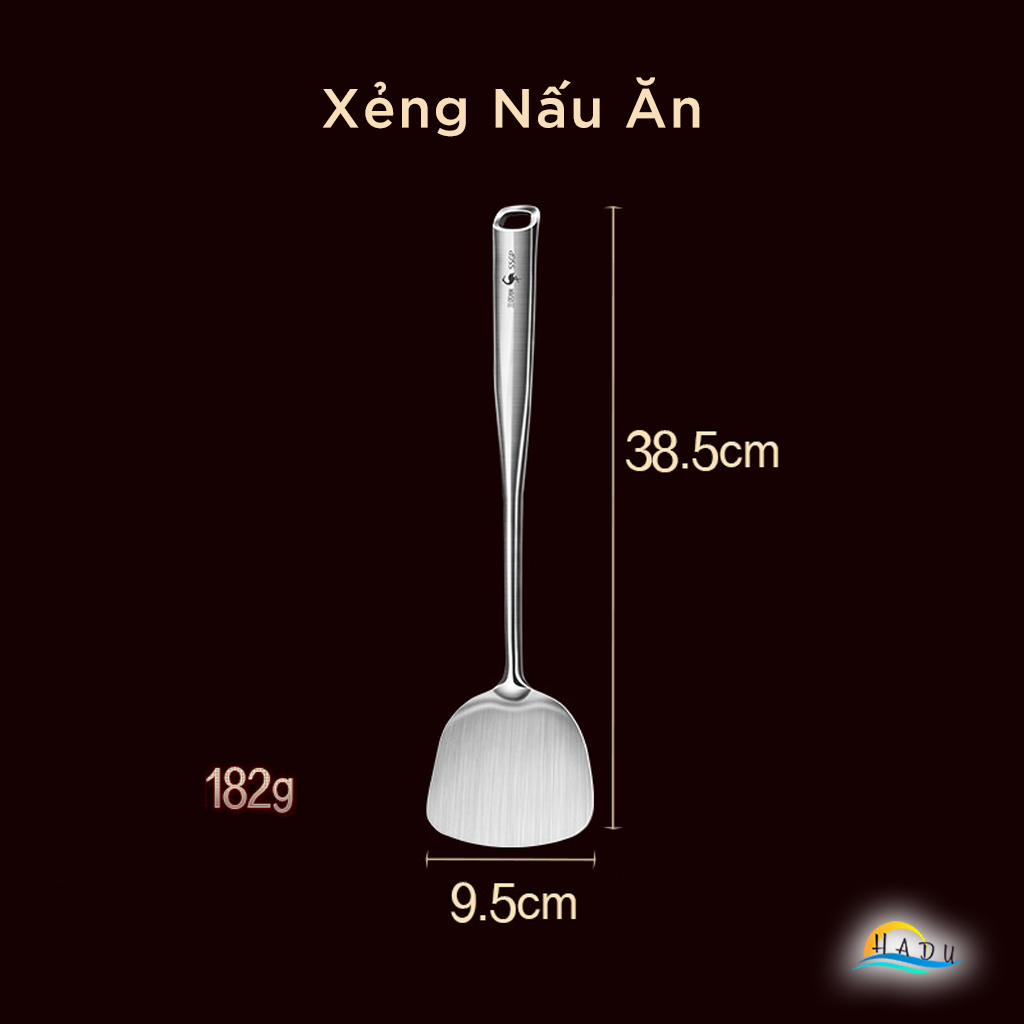 Muôi Múc Canh Xẻng Nấu Ăn Inox 304 Chịu Nhiệt Cao Cấp Đạt Chất Lượng LFGB Đức SSGP