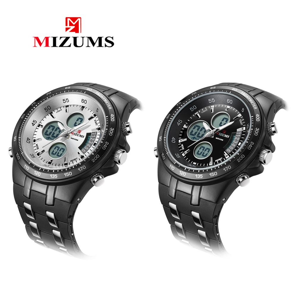 Đồng hồ Thời trang Nam MIZUMS dây bằng thép không gỉ,chống thấm nước 3ATM