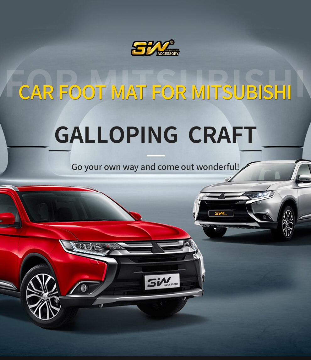 Thảm lót sàn xe ô tô dành cho Mitsubishi Outlander 2012- đến nay nhãn hiệu Macsim 3W - chất liệu nhựa TPE đúc khuôn cao cấp - màu đen