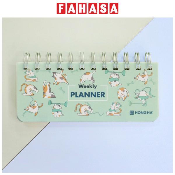 Số Lò Xo Weekly Planner - 200 Trang 100gsm - Hồng Hà 4202 - Màu Xanh Lá