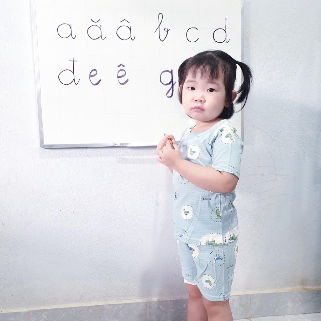 Đồ bộ mặc nhà cho bé 02 - chất liệu mềm nhẹ, màu sắc tươi sáng phù hợp cho bé từ 6 tháng - 3 tuổi
