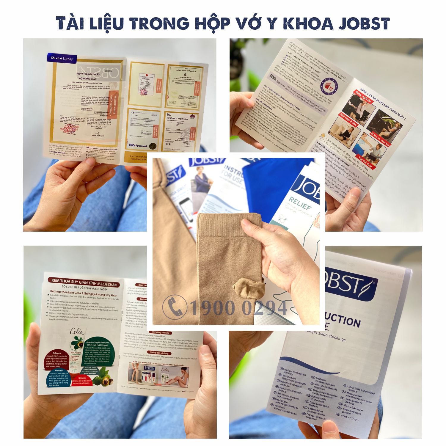 Vớ y khoa gối JOBST Relief - Cơ bản, màu đen, kín ngón, 20-30mmHg, giãn tĩnh mạch chân