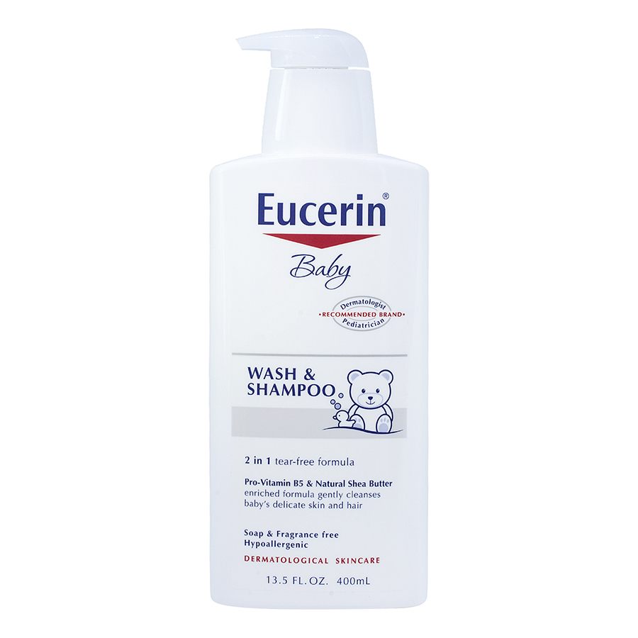 Sữa Tắm Gội Dịu Nhẹ Cho Bé Eucerin Baby Wash &amp; Shampoo (400ml)