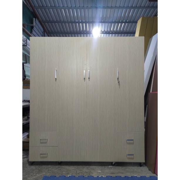 Tủ Nhựa Đài Loan 4 Cánh Màu Gỗ Sồi 456