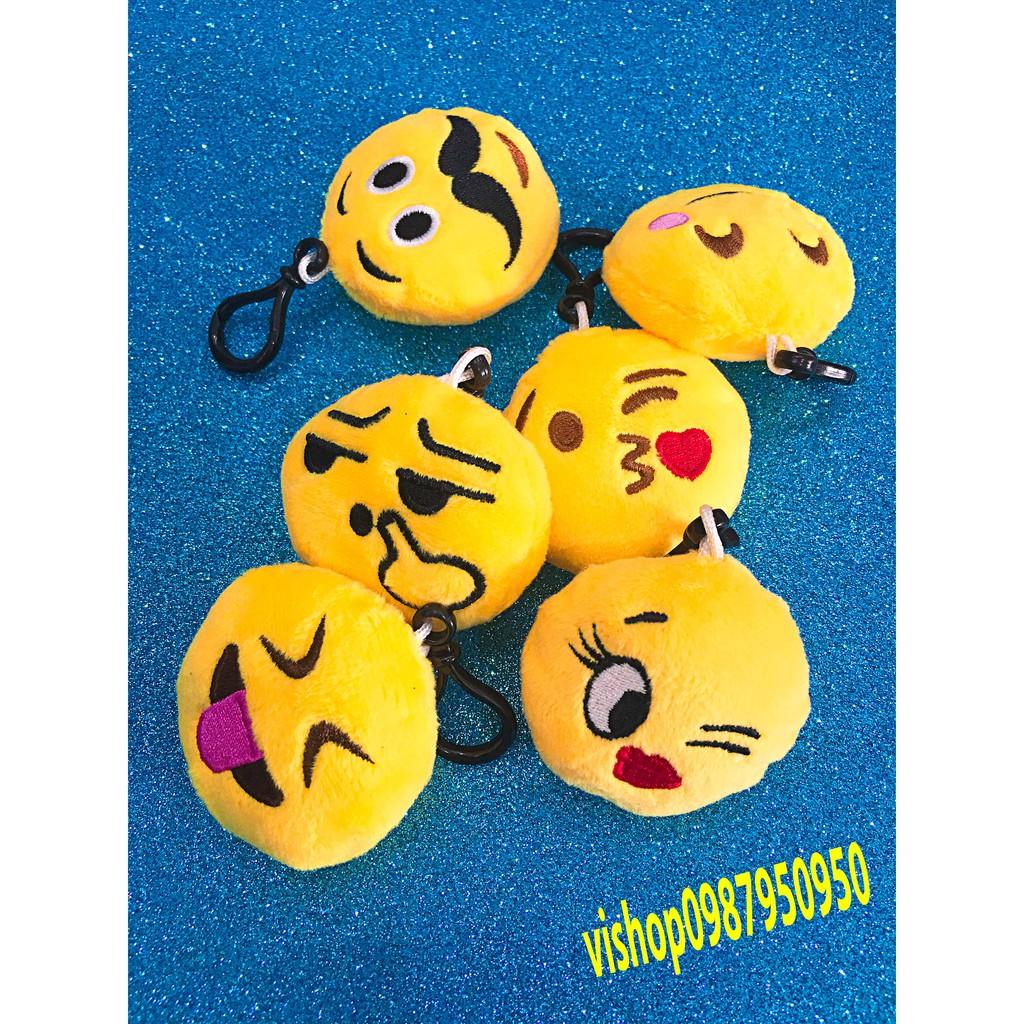 Móc Khoá Icon Cảm Xúc Mặt Cười Nhồi Bông-Móc khóa icon mặt cười nhồi bông-Móc khóa icon đáng yêu