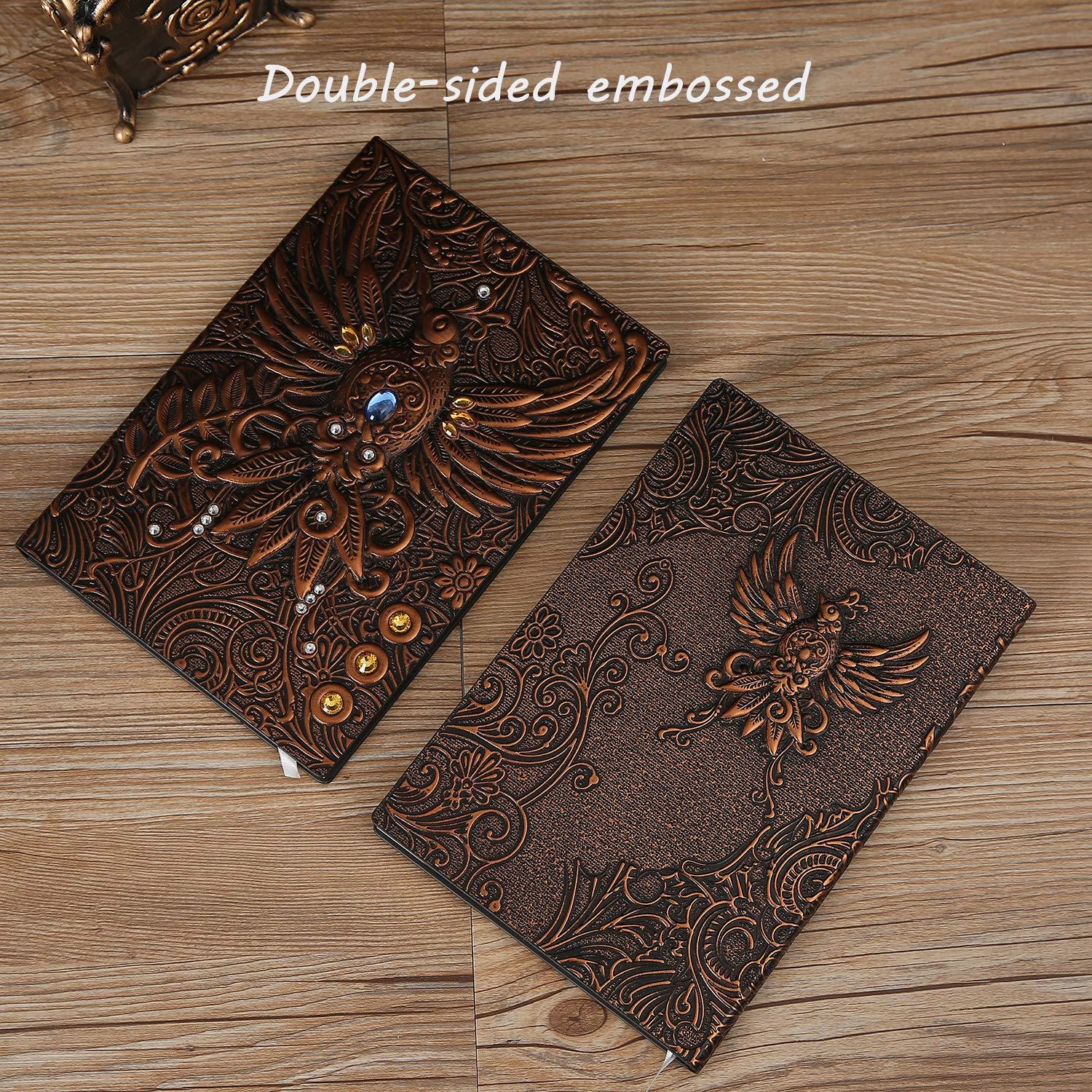 A5 Lined Notebook, Bìa cứng, Nhật ký cũ, Notebook da cổ điển, Line, Lines Travel Notebook Calepin, Notepad Handmade, Món quà đẹp cho nam giới, phụ nữ, thanh thiếu niên