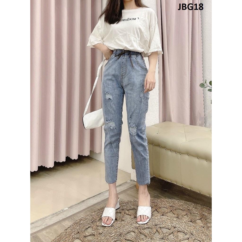 Quần jean baggy lưng thun co giãn JBG18