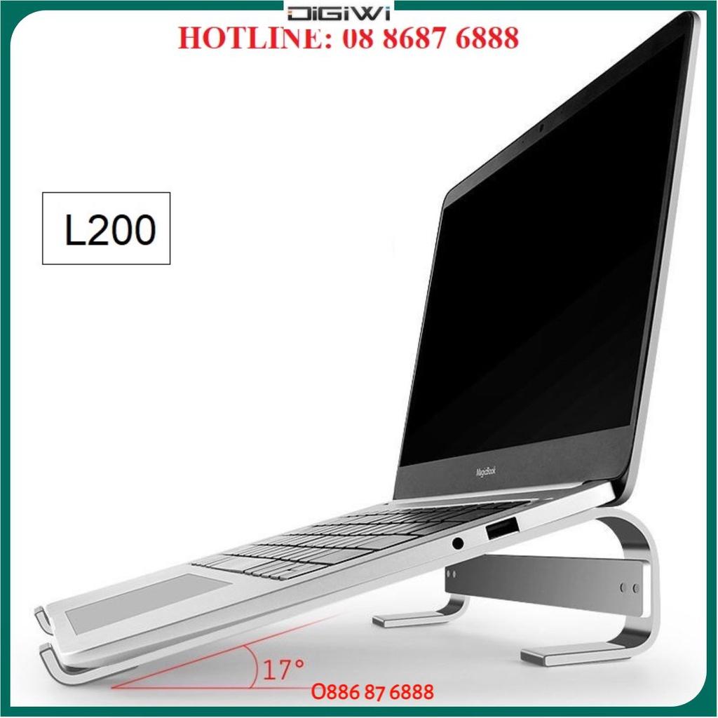 Giá Đỡ Laptop - Kiêm Kê Tản Nhiệt Nhôm L200, L210 Cao Cấp, Từ Hợp Kim Nhôm Chắc Chắn