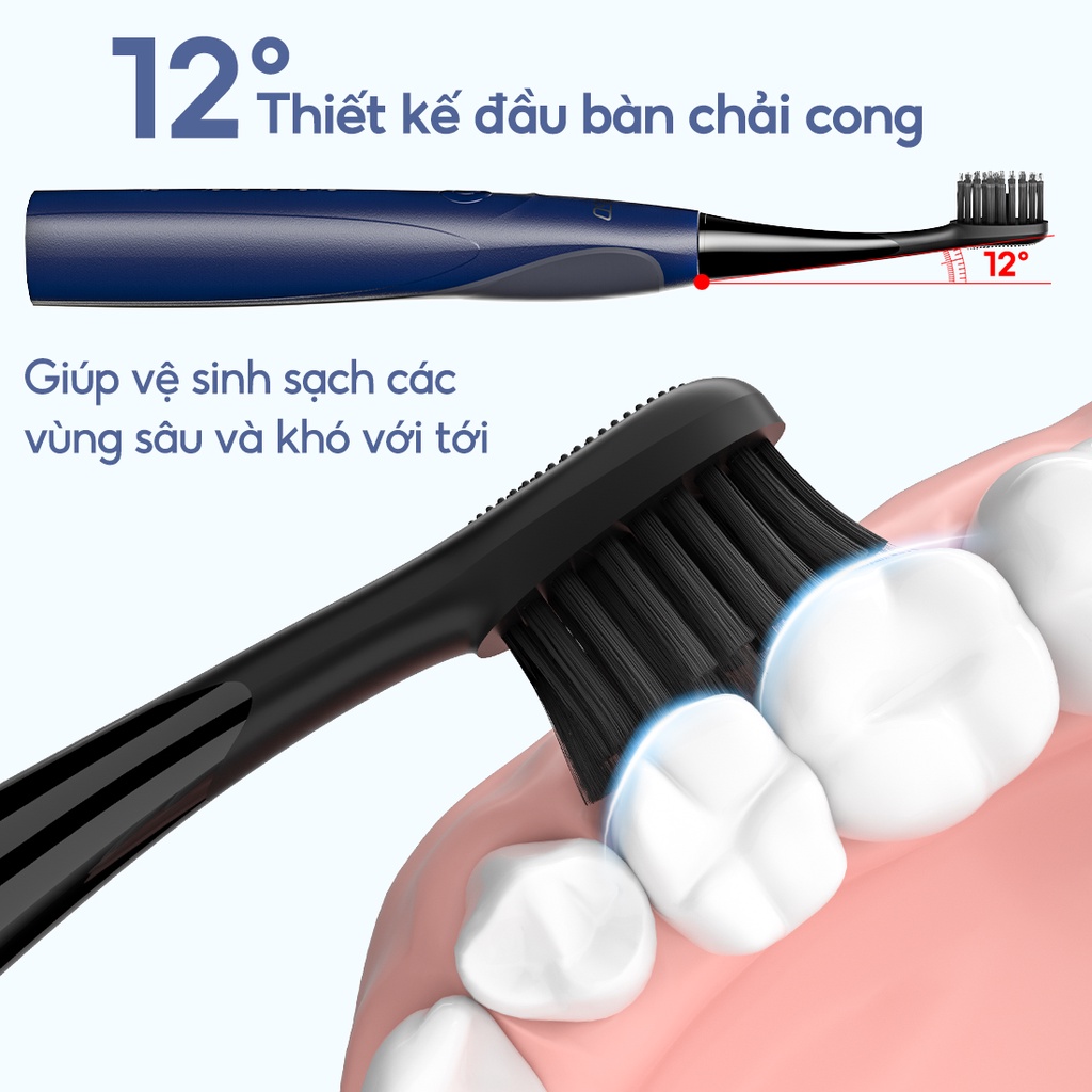 Bàn chải điện Sonic Seago SG-540 - Bảo hành 12 tháng