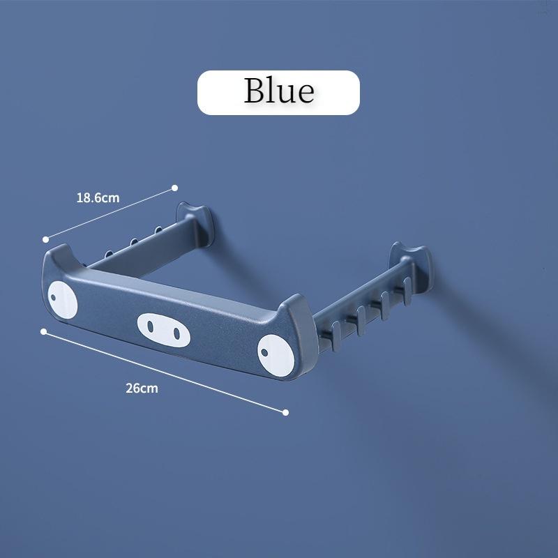 Giá Đỡ Túi Rác Gắn Tường Không Cần Đục Hình Heo Hoạt Hình Dành Cho Nhà Bếp