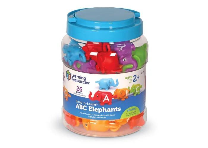 Learning Resources Bộ học bảng chữ cái và ghép vần những chú voi - Snap-n-Learn ABC Elephants