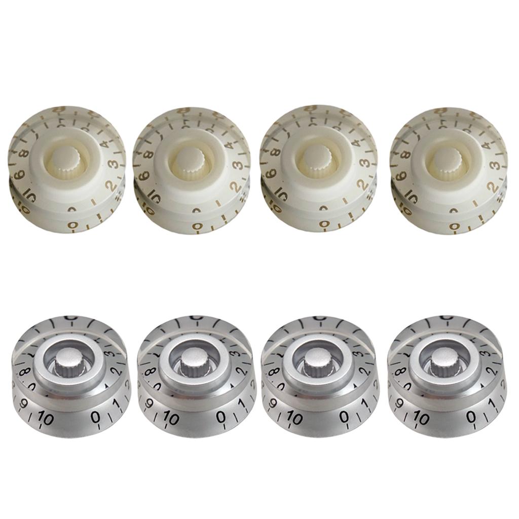 Speed Knobs Control for LP SG Electric Guitar Instrument Replacement Silver