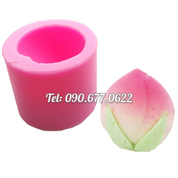 Khuôn silicone làm bánh, rau câu, bánh bao, bánh trôi nước Trái đào tiên - Mã số 1187