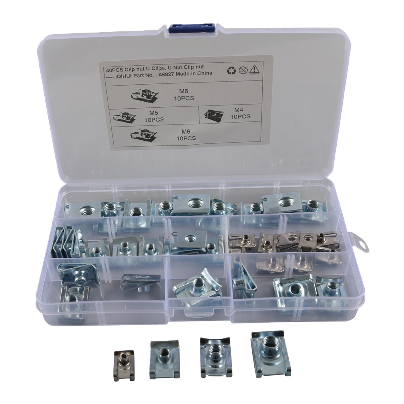 40Pcs Car   Screw Speed Fastener  Fairing Rivet Clips