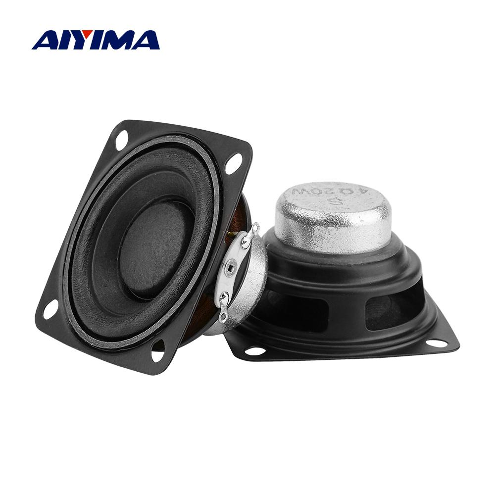 AIYIMA 2 Chiếc 2 Inch Trình Điều Khiển Loa Toàn Dải 4/8 Ohm Đài Phát Thanh Khuếch Đại Âm Thanh Loa 10W 15W 20W DIY Loa Bluetooth HIFI Color: 4 ohm 20 W Speaker