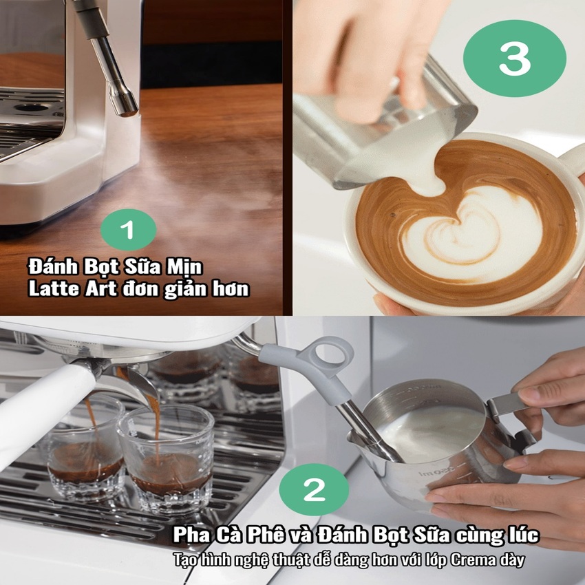 Máy pha cà phê bán tự động KA3107  4 trong 1 chuyên nghiệp Cappuccino, Espresso, Latte, Thương hiệu Nga cao cấp DSP, 40 - 50 tách/ngày - Hàng Nhập Khẩu, Bảo Hành 12 Tháng