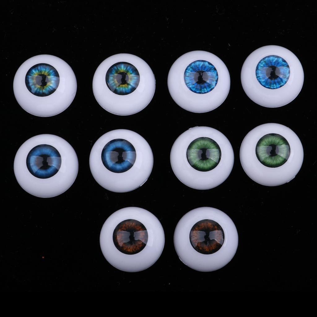 3-5pack 10pcs 20-24mm Oblate Doll Eyeballs Newborn Doll BJD Accs DIY Crafts