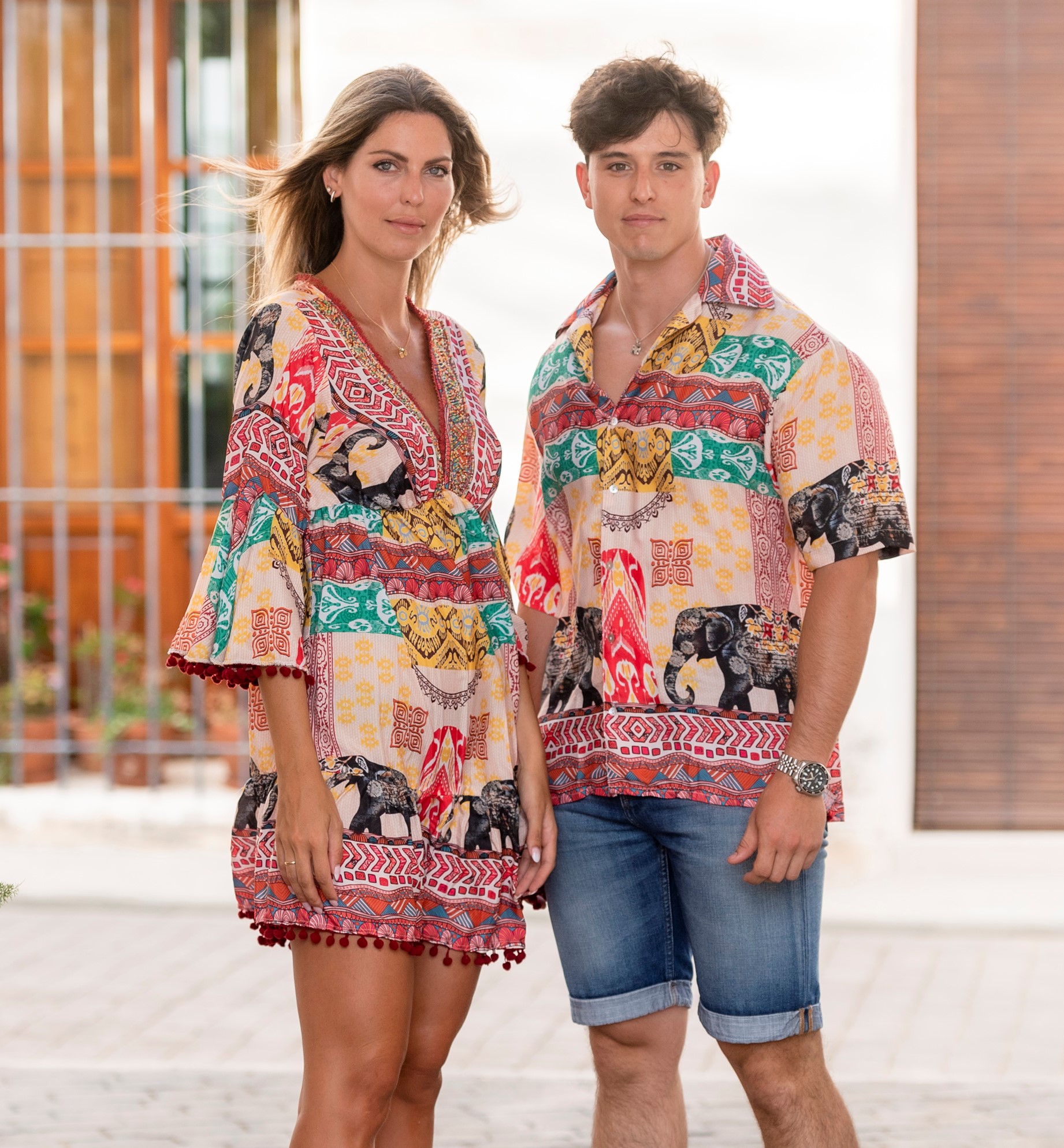 Đầm Boho Kết Cườm Isla Bonita IB28970-RE