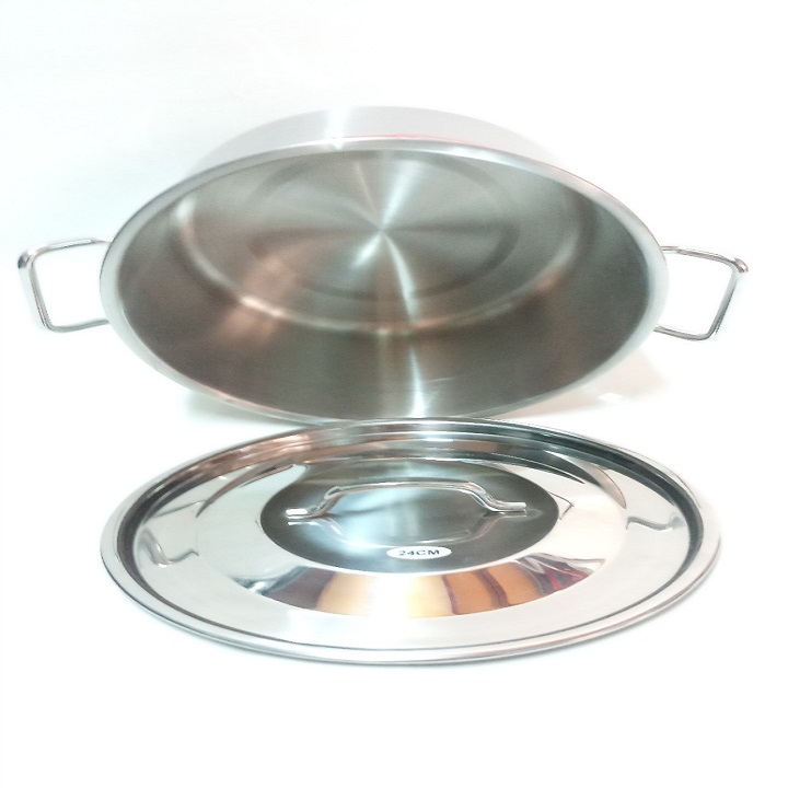 NỒI INOX 304 LÙN 24CM.