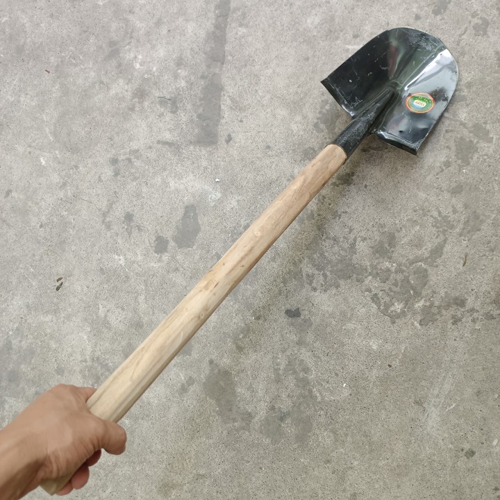 Xẻng công binh dã ngoại, đi câu ,làm vườn cán gỗ dài 65 cm siêu cứng