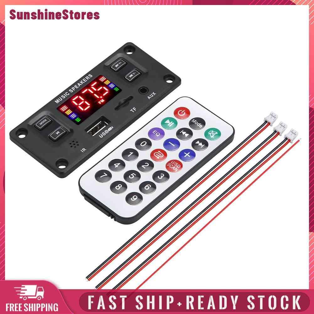 ☼Yimumiya ☼ Mạch Giải Mã Khuếch Đại Âm Thanh MP3 60W 2 X 30W Bluetooth Cho Xe Hơi