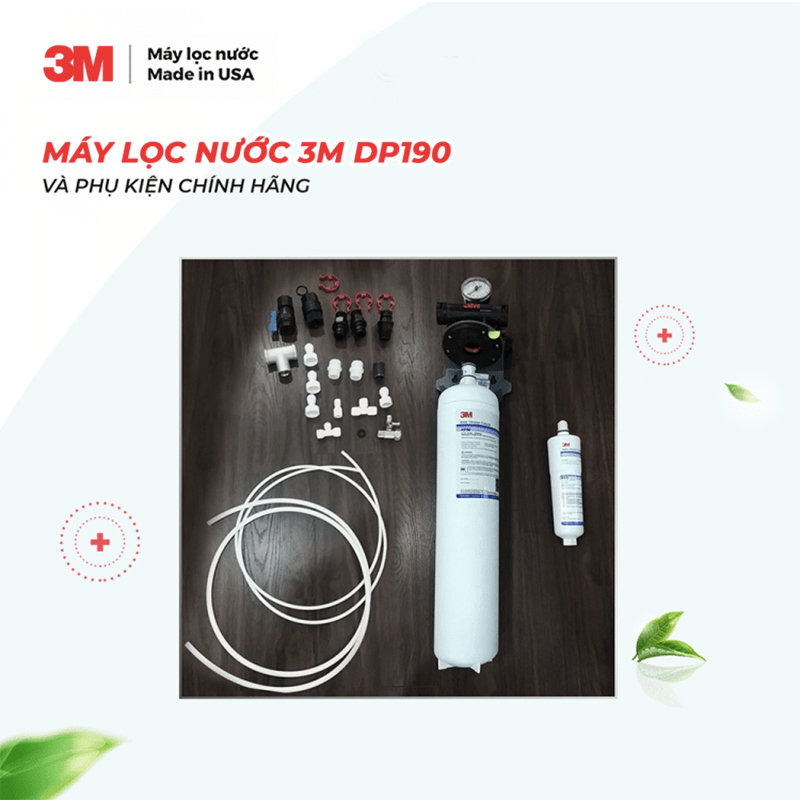 Máy Lọc Nước 3M DP190 Công Suất Lớn Dành Cho Thương Mại Horeca Nhà Hàng Quán Cafe - Nhập Khẩu Mỹ, Hàng Chính Hãng 3M