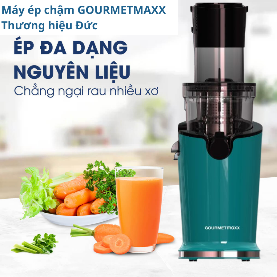 Máy ép chậm GOURMETmaxx cổ bình to 200W - Hàng Đức, bản quốc tế - Hàng chính hãng