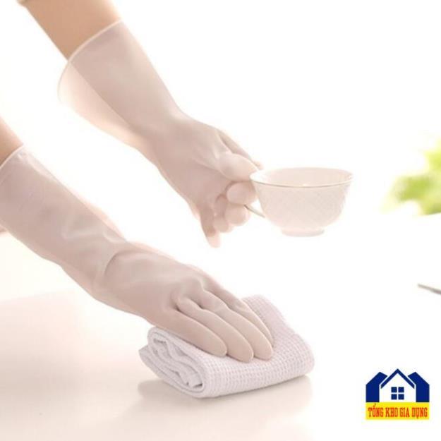 Găng tay cao su siêu dai làm bếp