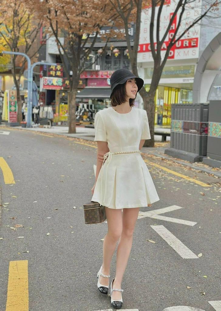 ĐẦM XÒE XẾP LI PHỐI XÍCH EO 14365