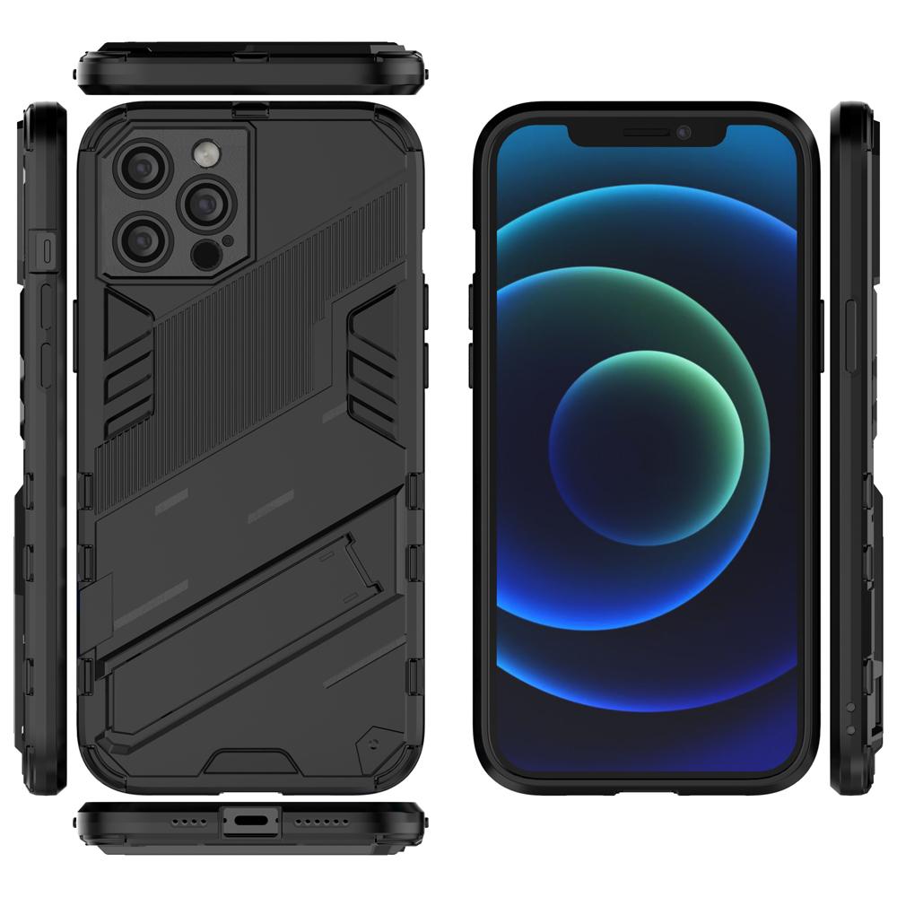 Ốp lưng cho iPhone 12 Pro Max, Ốp chống sốc Iron Man PUNK cao cấp kèm giá đỡ cho iPhone 12 Pro Max