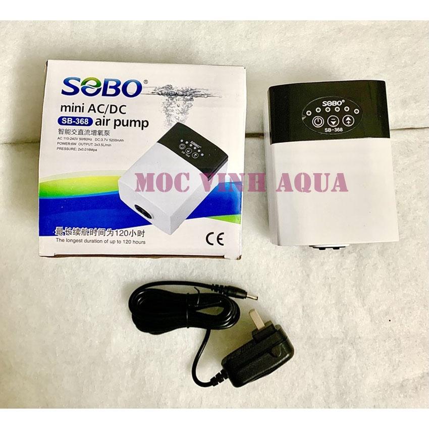 Máy sủi oxy tích điện Sobo SB-368/SB-468/SB-568 cho hồ cá