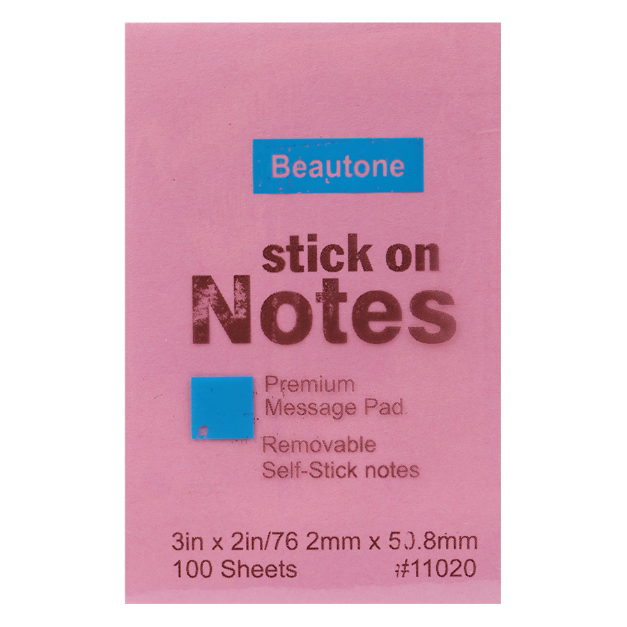 Lốc 6 Xấp Giấy Note Beautone (76.2 x 50.8 mm) - Màu Ngẫu Nhiên