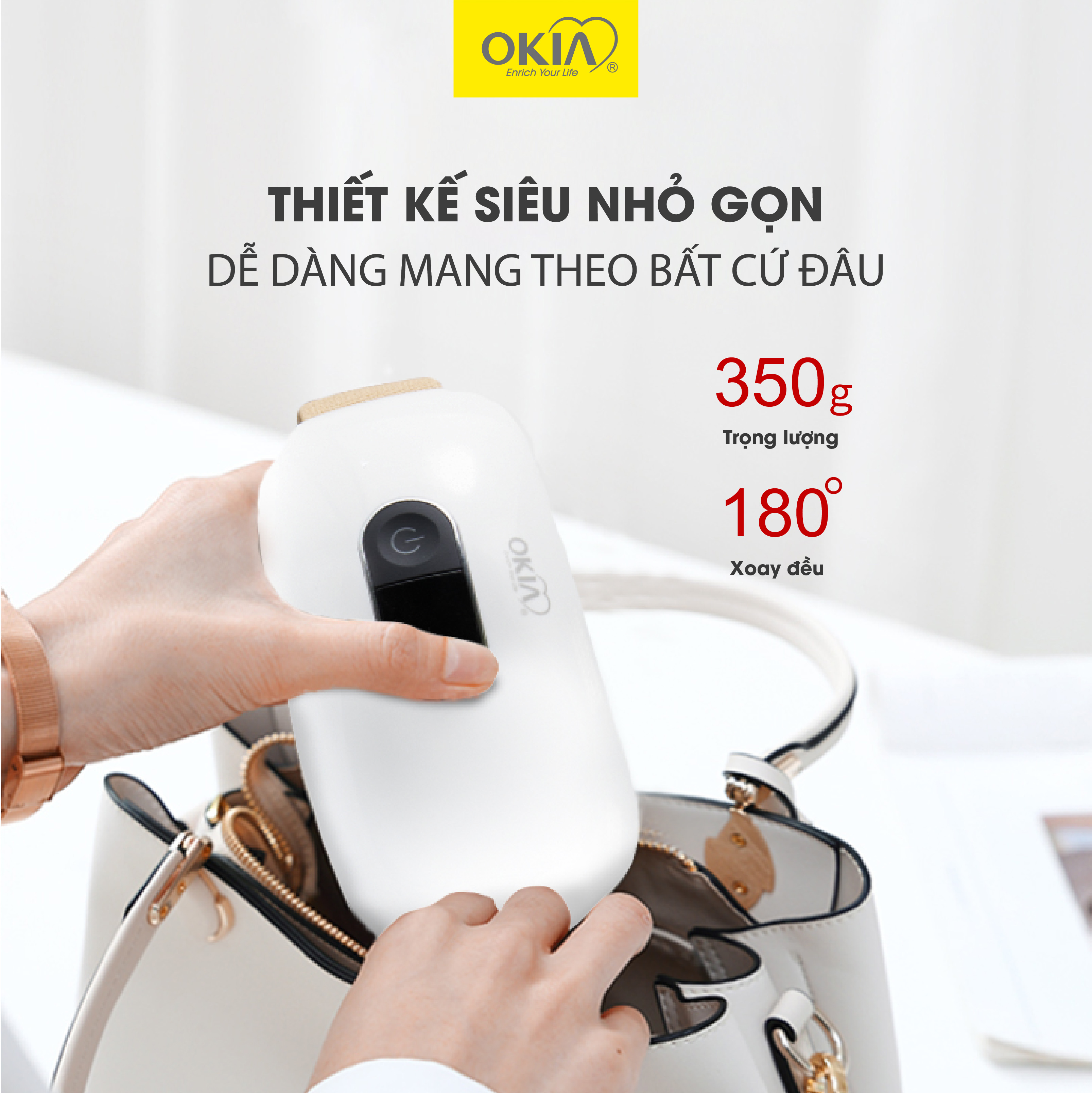 Máy Massage Mắt OKIA I-Master KWH974 - Máy Mát Xa Mắt, Giảm Quầng Thâm, Tăng Lưu Thông Máu, Thư Giãn chính hãng MALAYSIA