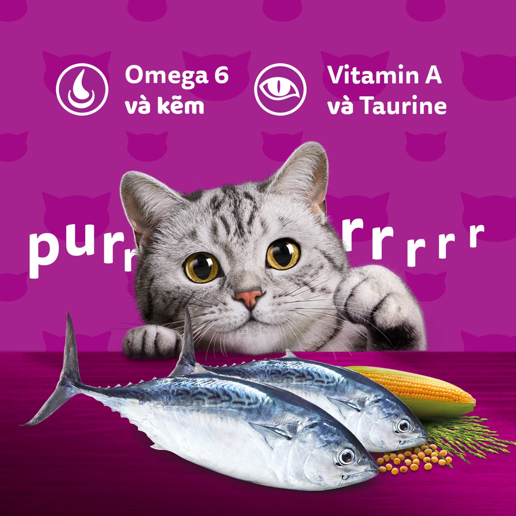 Đồ Ăn Cho Mèo Lớn Whiskas Vị Cá Ngừ Túi 480g