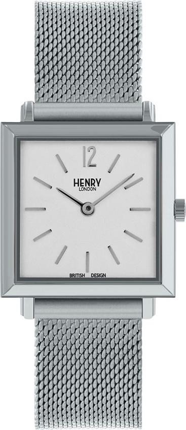 Đồng Hồ Nữ Dây Thép Không Gỉ Henry London HL26-QM-0265 Heritage Square (26mm) + Dịch Vụ Khắc Tên