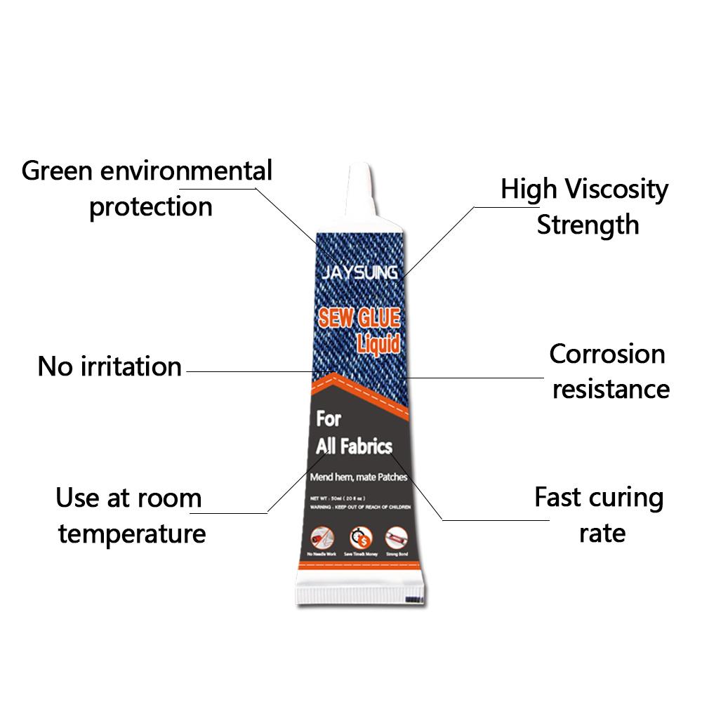 Keo Lỏng May Vá Sửa Chữa Nhanh Chóng Cho Tất Cả Các Loại Vải Quần Áo Da Denim Thủ Công 50Ml