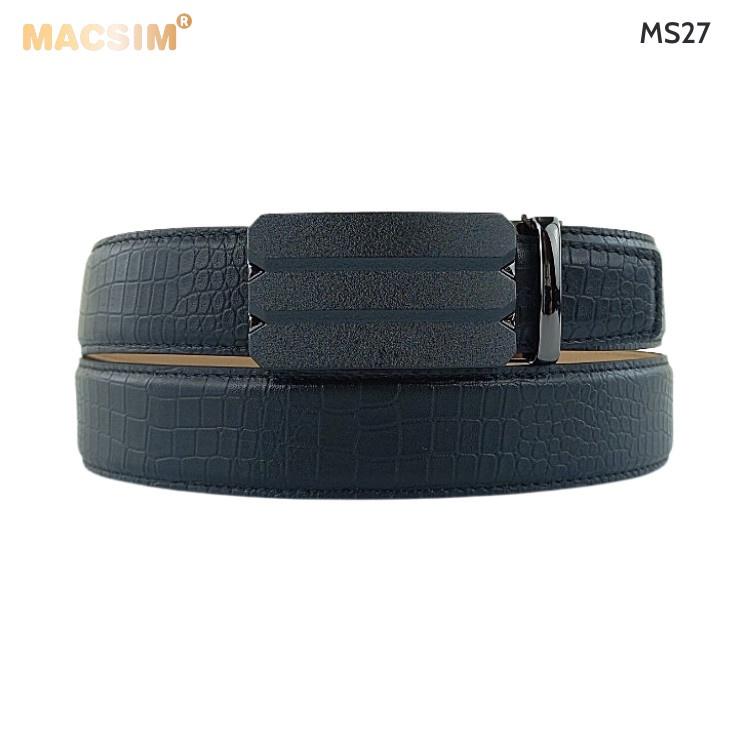 Thắt lưng nam -Dây nịt nam da thật cao cấp nhãn hiệu Macsim MS27