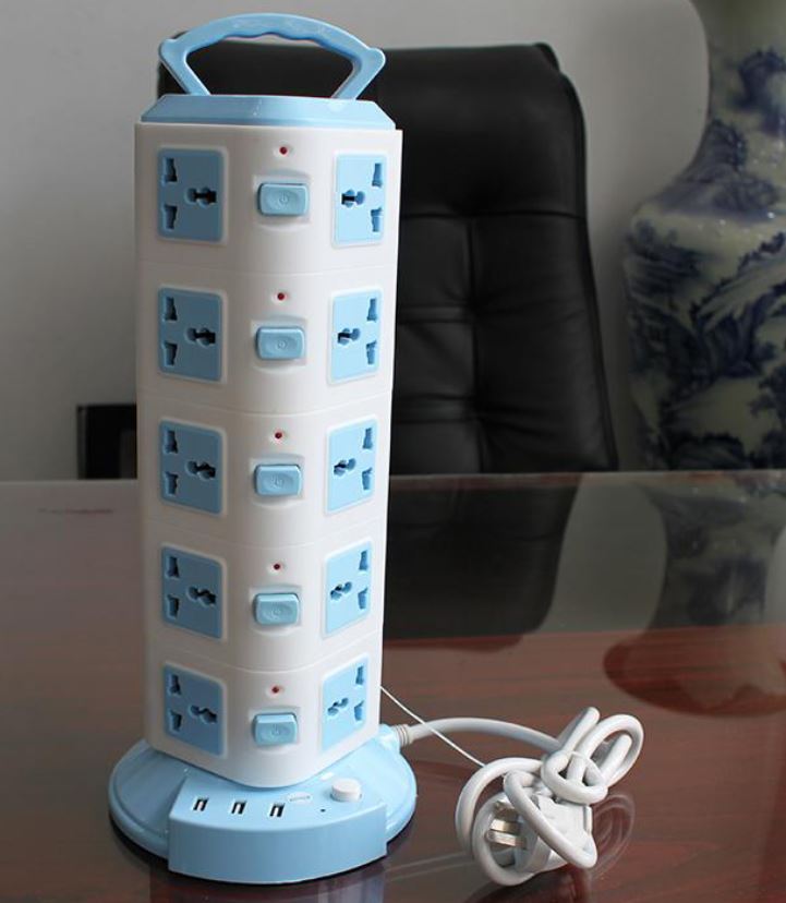 Hình ảnh Ổ điện 5 tầng hình tháp gồm 20 ổ cắm và 3 USB